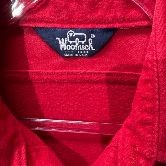Vintage Woolrich Mens Red Chamois sportsman flannel size L - Picture 2 of 7